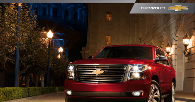 I Love Graff Durand Downloadable 2016 Chevrolet Tahoe