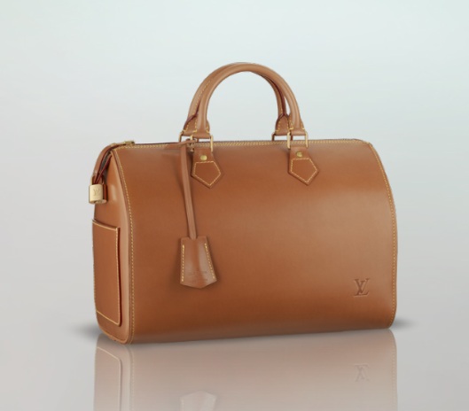 Michael Kors Brown Leather Speedy Logo Bag