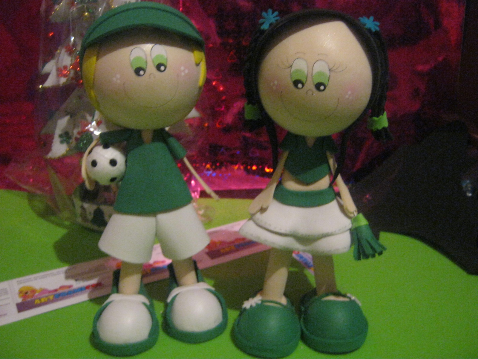 Mis Fofuchas 2013 Artfoamicol: Pareja Fofuchas Deportistas Futbolista Porrista Artfoamicol Moldes Y Patrones