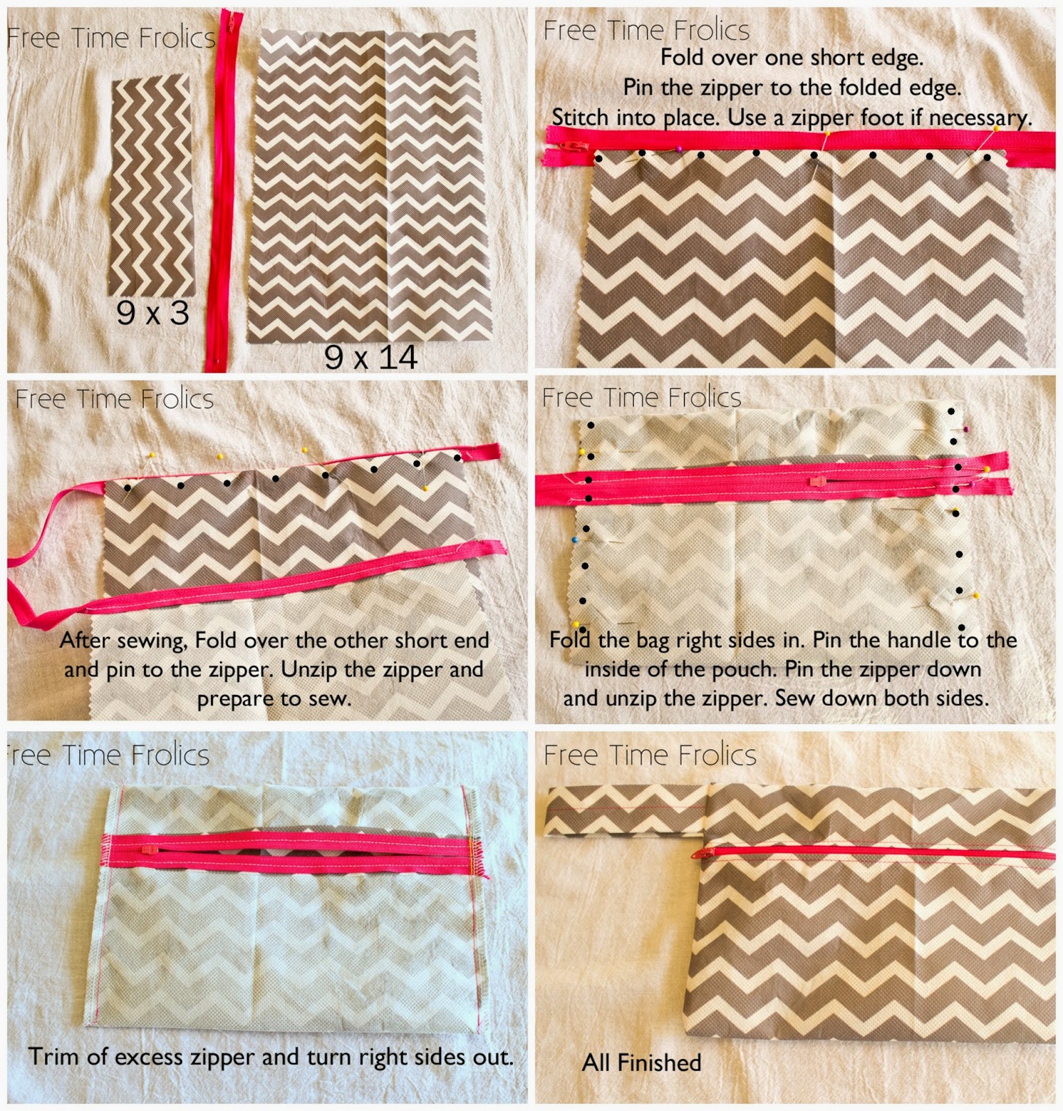 Easy DIY Zipper Pouch • Mabey She Made It