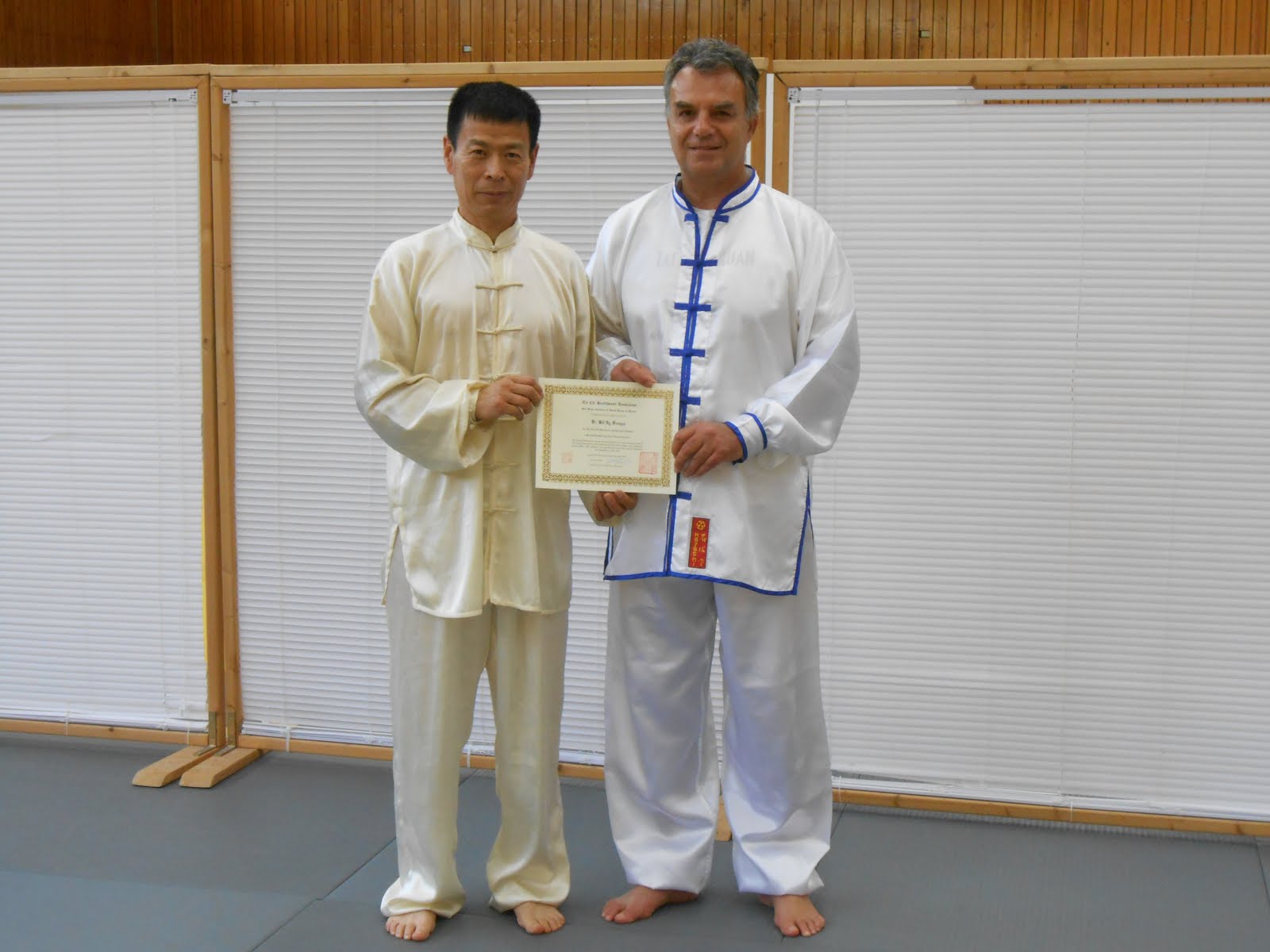 Dr Bill Ag. Drougas Recognized to the Master Level Tai Chi Chuan