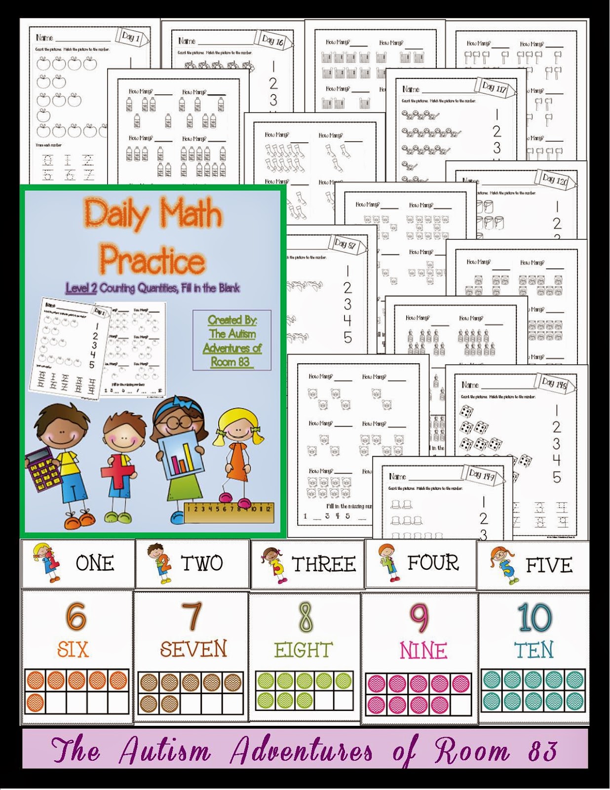 Adapting Math Worksheets! - The Autism Adventures of Room 83