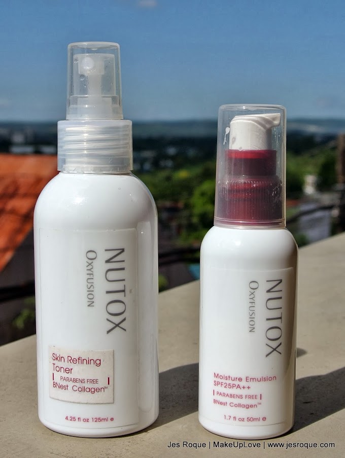 Review: Nutox Oxyfusion Skin Refining Toner and Moisture Emulsion