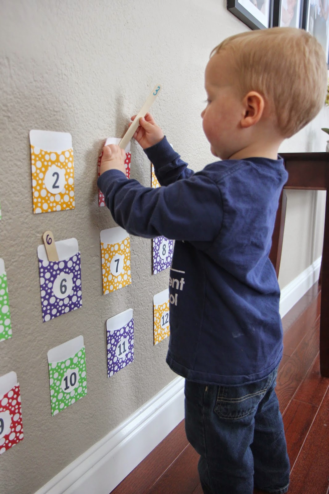 Toddler Approved! Number Pocket Game for Toddlers and Preschoolers
