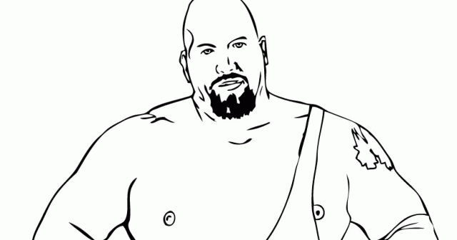 wwe coloring pages the rock