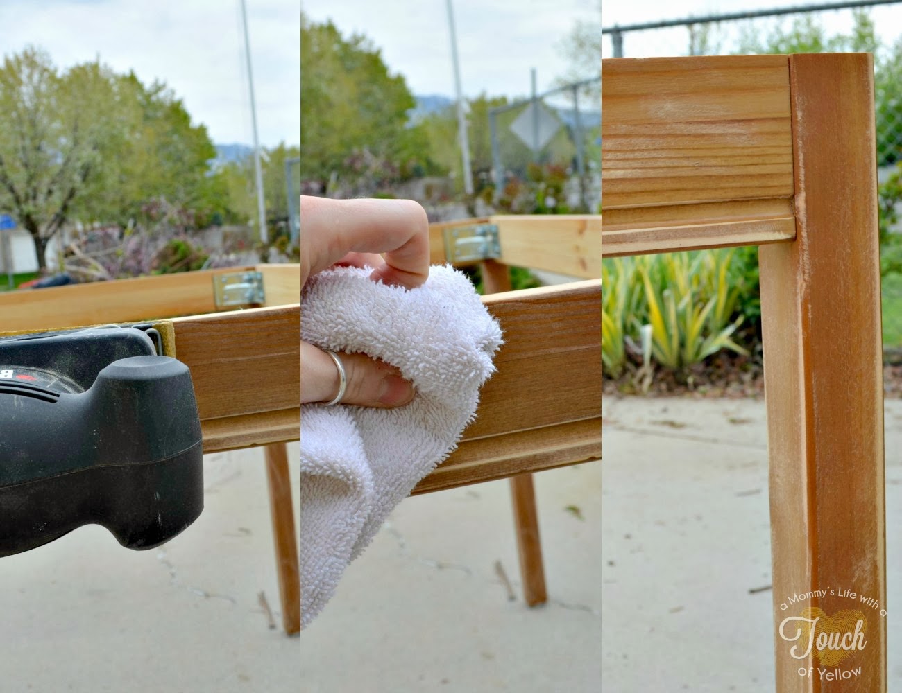 A mommy's life...with a touch of YELLOW Painting Wood Furniture