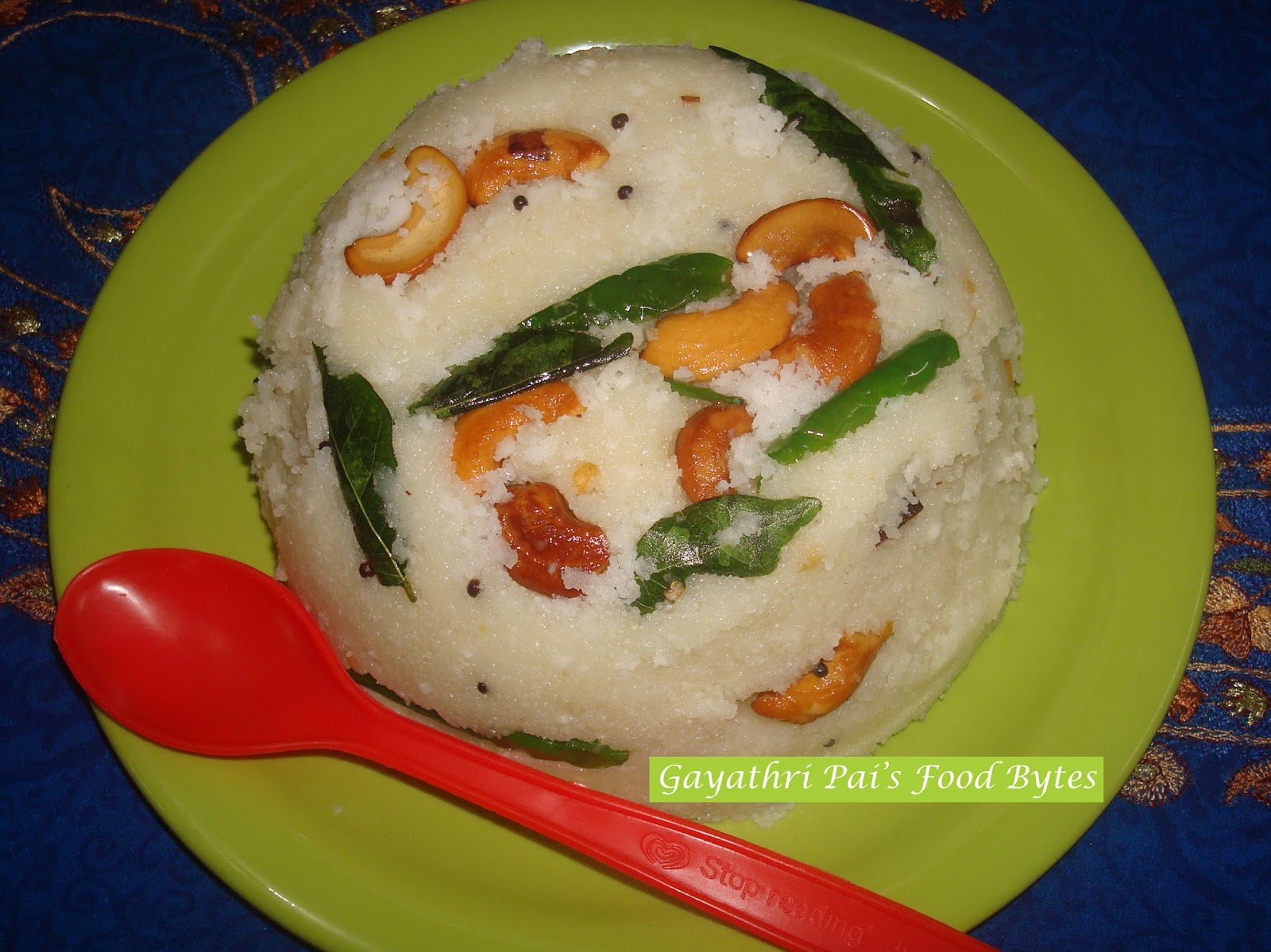 Gayathri Pai's Food Bytes Bombay Rava Upma.