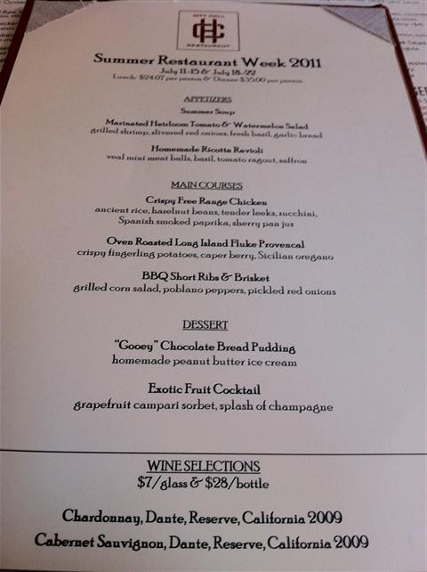 Restaurant Week At City Hall