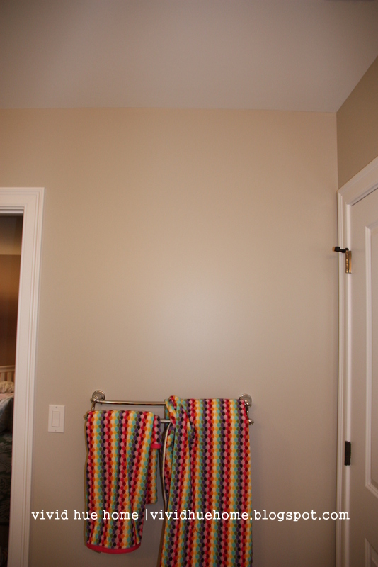 Vivid Hue Home: DIY Removable Wallpaper Bathroom