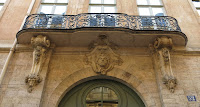 Balcon sur rue du 52 rue Saint-André-des-Arts à Paris