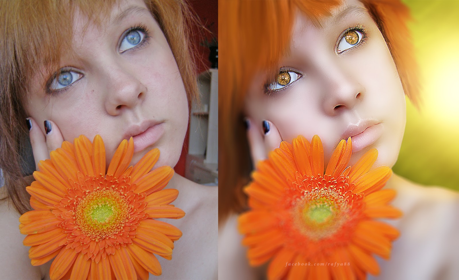 Girl Painted Looks Photo Effects Tutorial rafy A