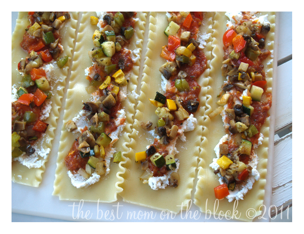 The Best Mom on the Block Vegetarian Lasagna with Goat Cheese and