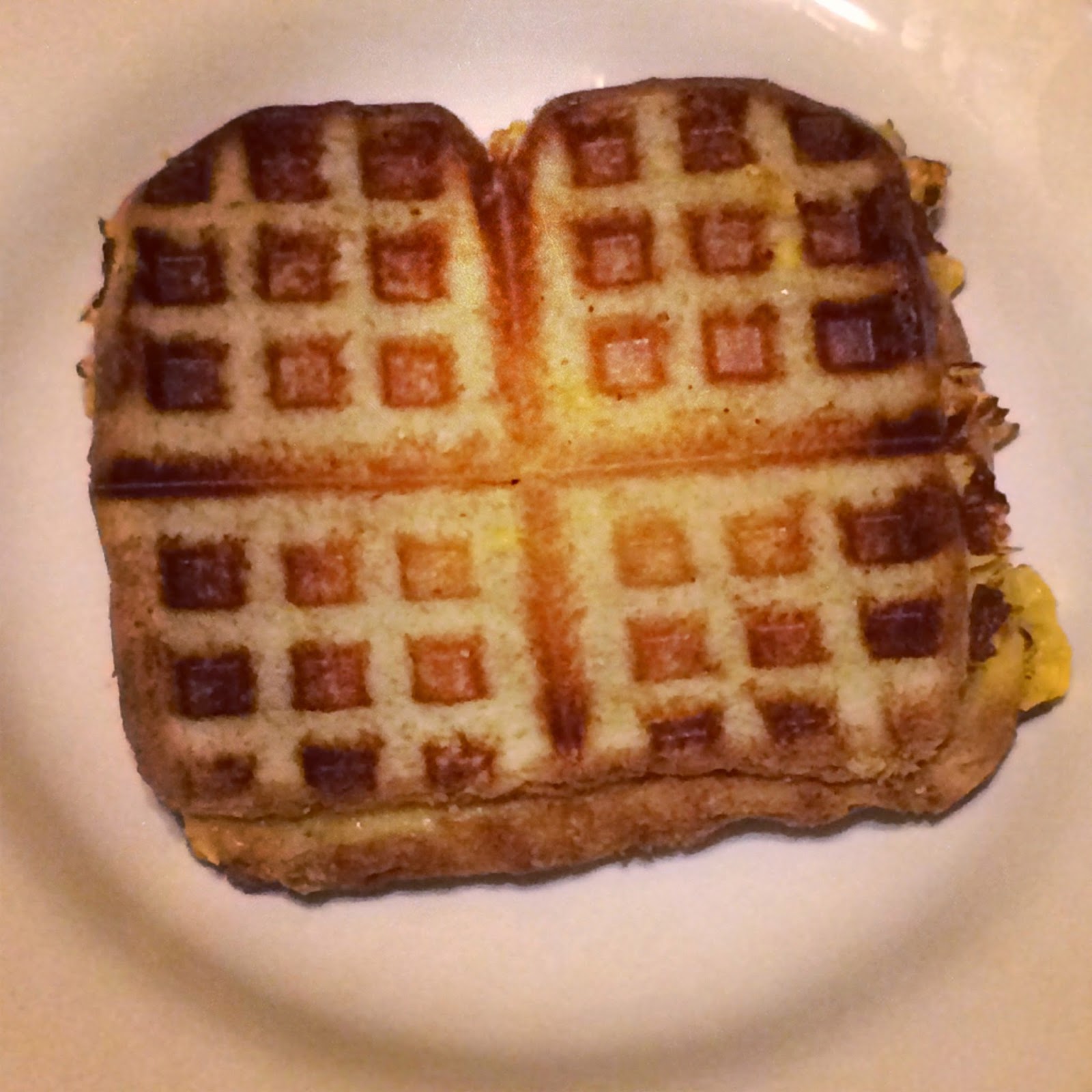 Little Cook in the Big City Waffle Iron Grilled Cheese