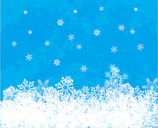 クリスマスの雪の背景 CHRISTMAS SNOWFLAKES VECTOR BACKGROUND イラスト素材3