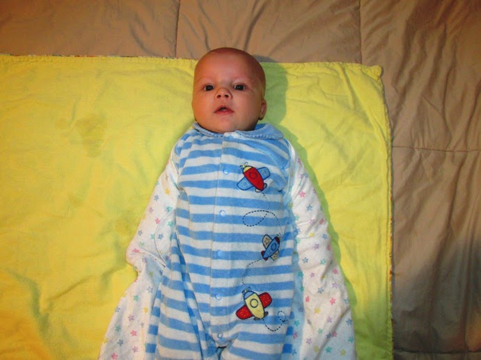 Alpine Climb Tutorial Miracle blanket wrap for baby WITHOUT the
