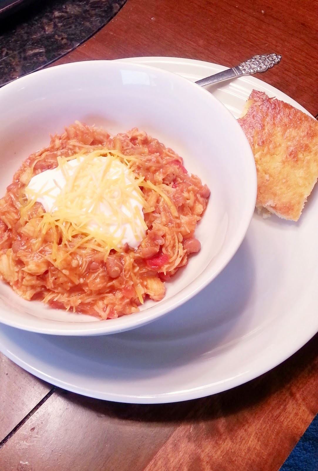 Some Like It Hot and Gluten Free Chicken Chili and Yankee Cornbread
