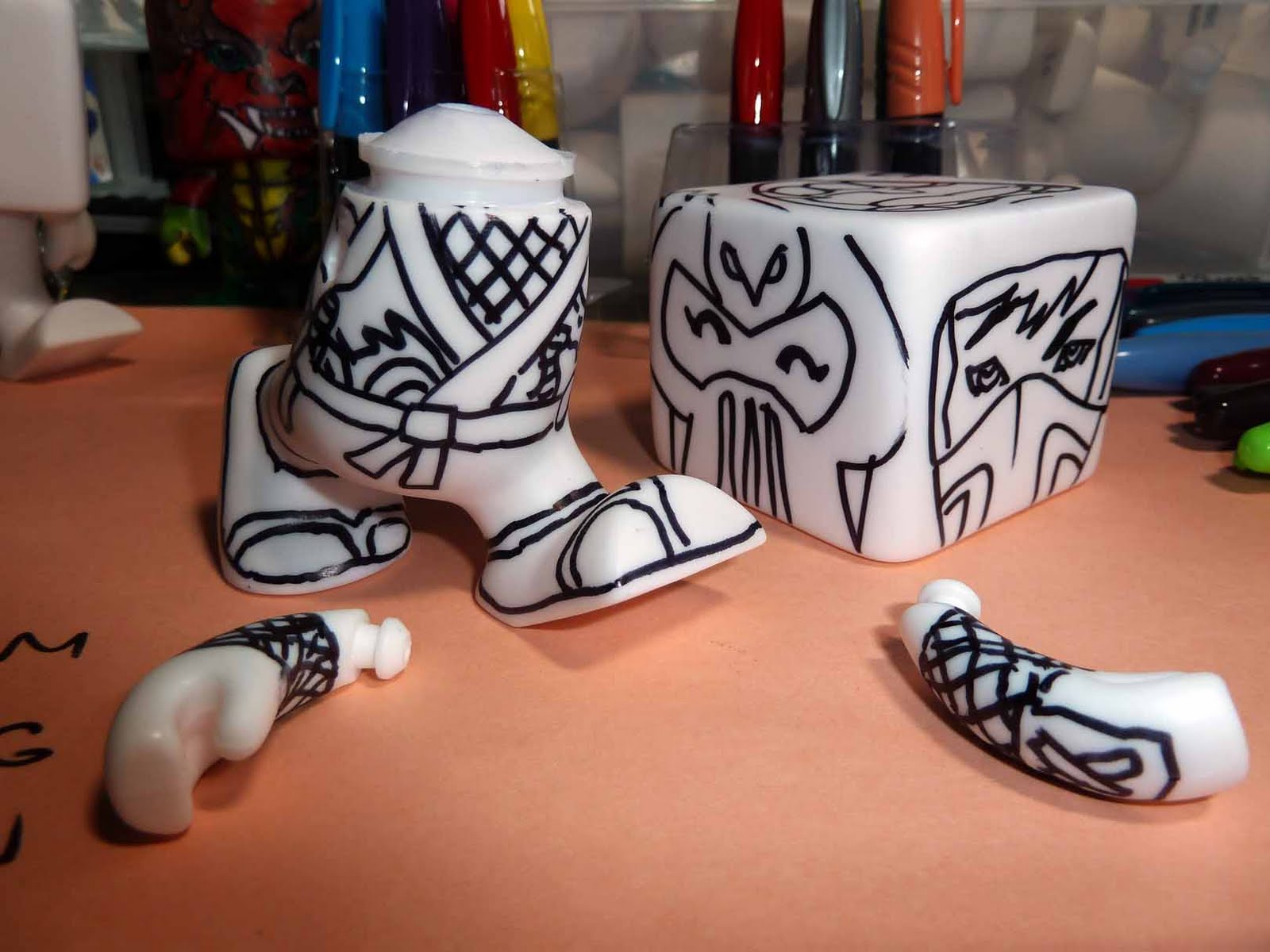 Kid Sketches ARTScool Prep Getting the RoseArt Color Blanks samples ready