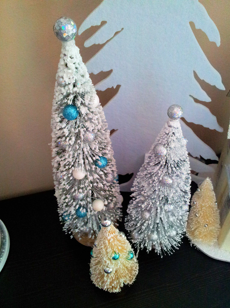 brooklyn designs diy sparkly snow covered bottle brush brooklyn designs diy sparkly snow covered bottle brush