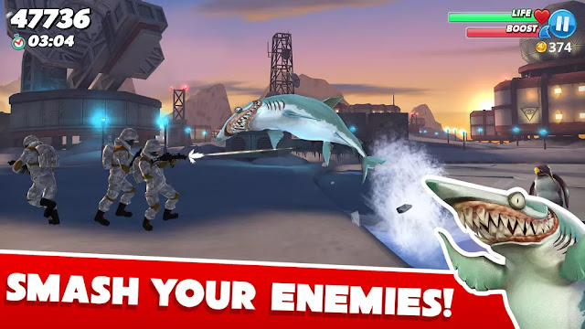 Hungry Shark Heroes 3.4 Apk Data for android