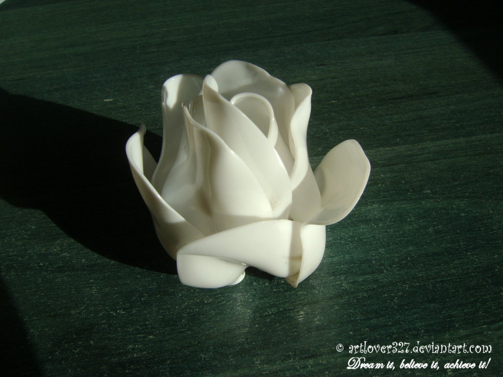 Home Sweet Home Roses From Plastic Spoon