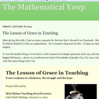 The Lesson Of Grace In Teaching - The Mathematical Yawp