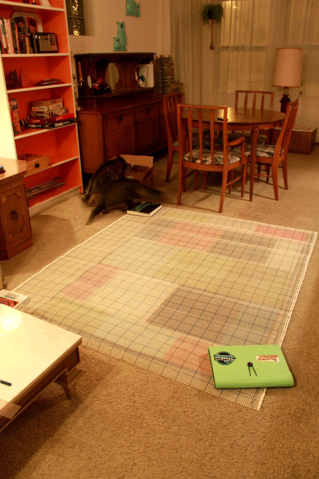 Manic Pop 10 Dress and the Beginnings of my Latch Hook Rug!