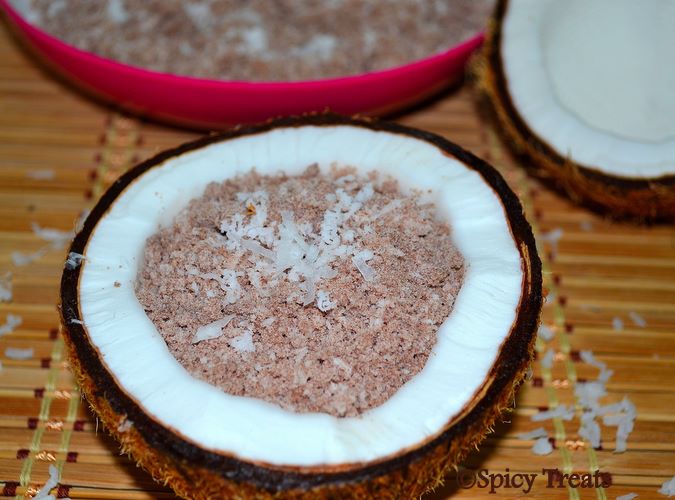 Spicy Treats Red Rice Puttu / Red Rice Flour Puttu