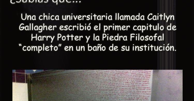 ¿Sabías que?: Leer Harry Potter en un baño...