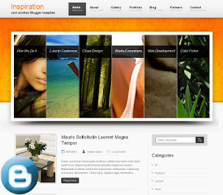 Inspiration Beautiful blogger templates  with slider and clean by sora template