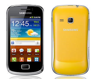 Samsung Galaxy mini 2 yellow