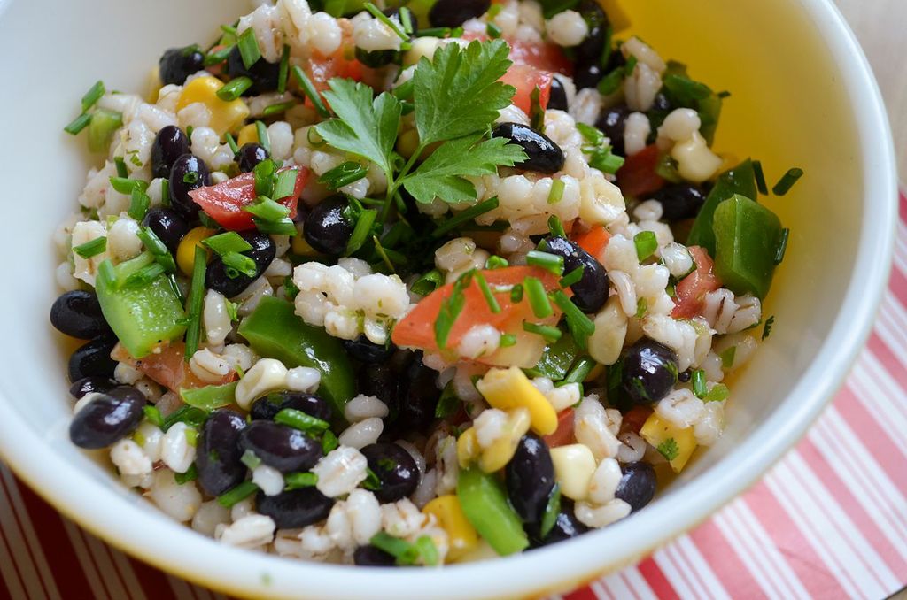 just add dill Barley and Black Bean Salad