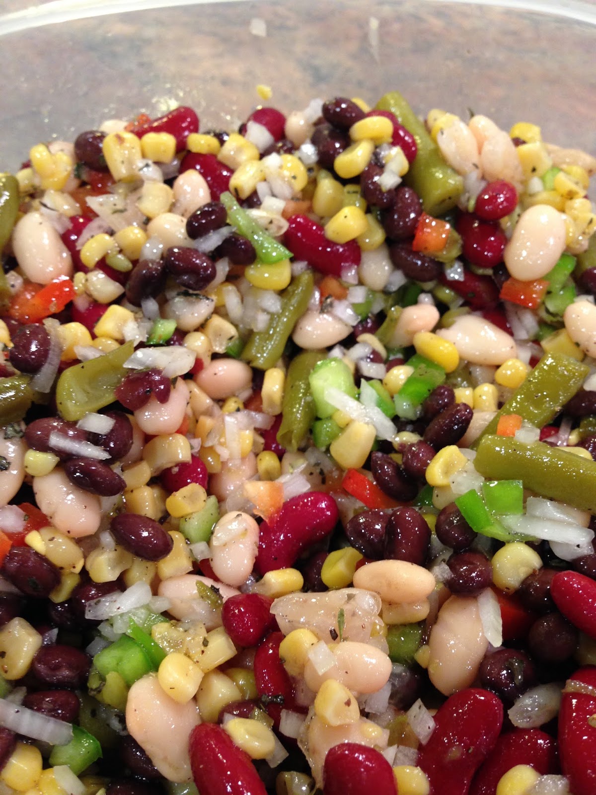 Marinated Confetti Bean Salad