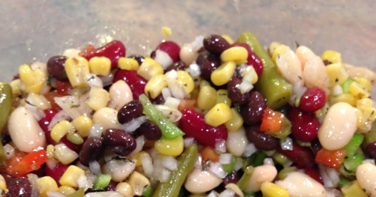 Marinated Confetti Bean Salad