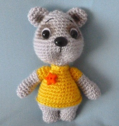 Мишка вязаная игрушка крючком Мишка вязаная игрушка крючком