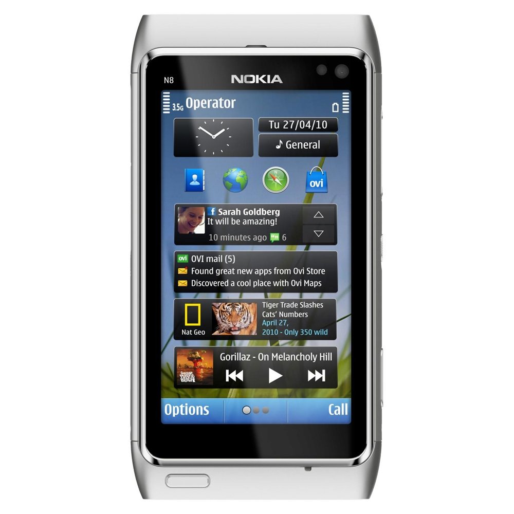 N8 White Silver