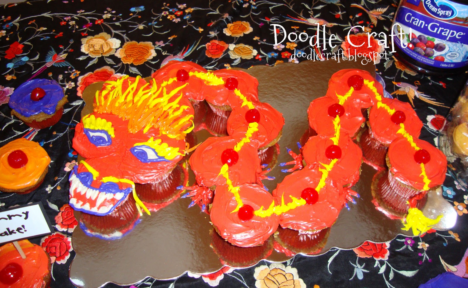 Year chinese dragon birthday decorations started early week cupcakes Doodlecraft: Chinese New Year–The Dragon!