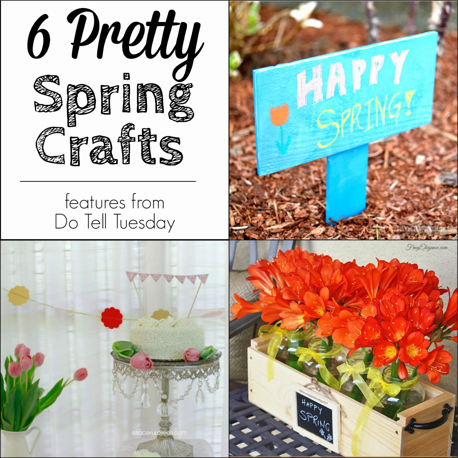 Pretty Spring Crafts & Do Tell Tuesday on Diane's Vintage Zest!