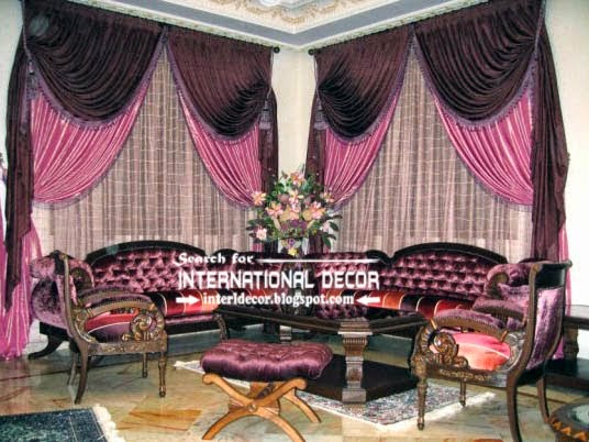 Luxury Black And Silver Curtain Design For Living Room Curtain