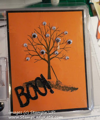 Halloween card made with Stampin'UP!'s Sheltering Tree Stamp Set
