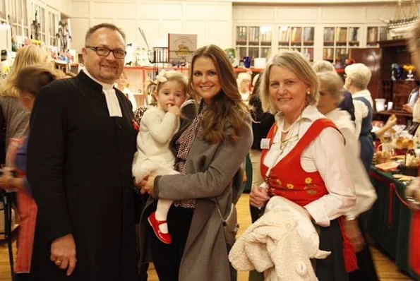 Princess Madeleine of Sweden and Princess Leonor of Sweden visited the Christmas Fair at the Swedish Church in London