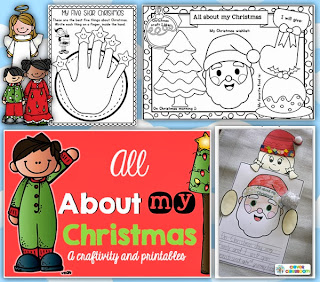 All About My Christmas Craftivity and Printables