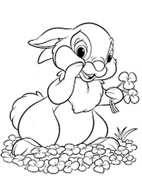 gambar sketsa kelinci 