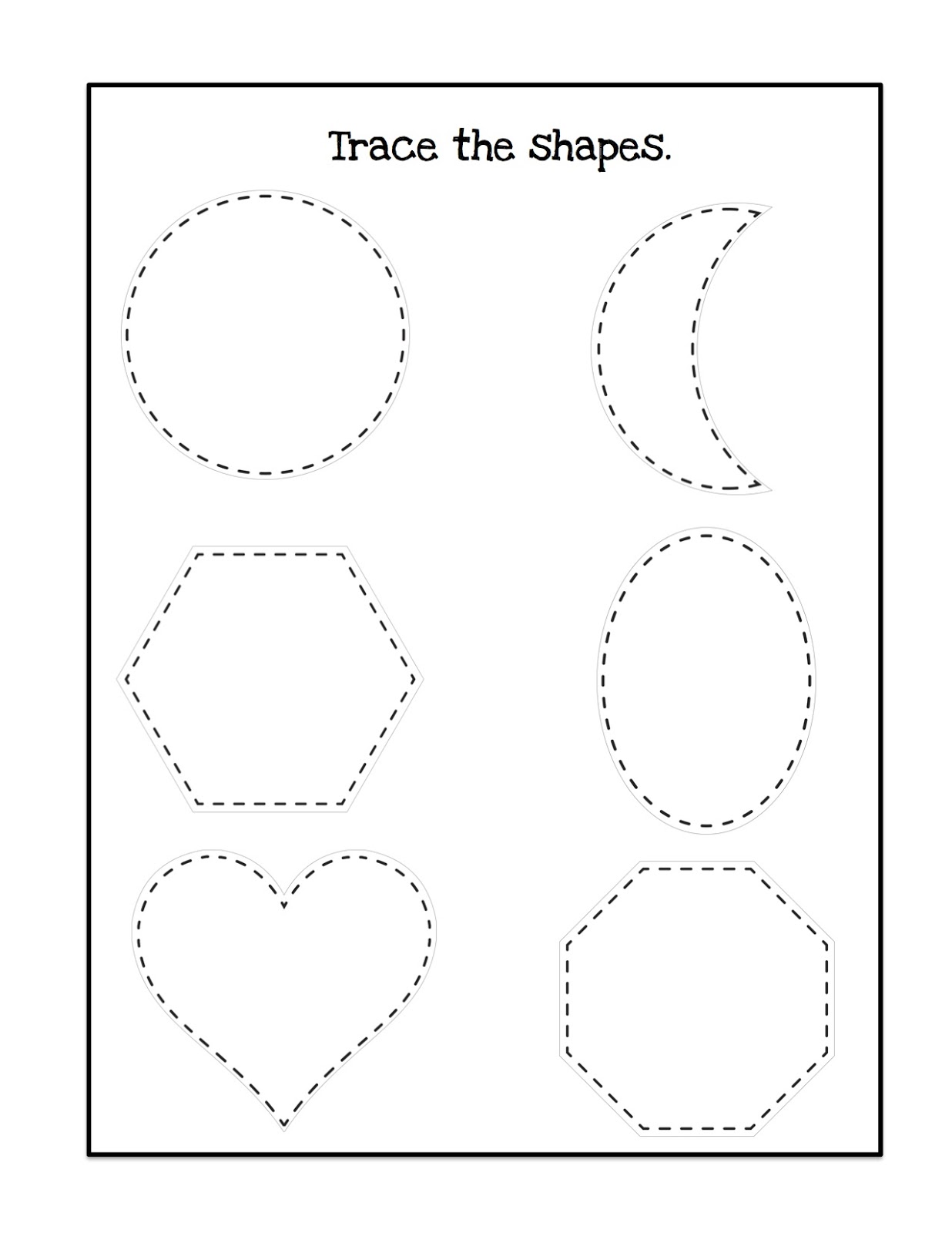 Shapes for Bulletin Boards Printable ~ Preschool Printables