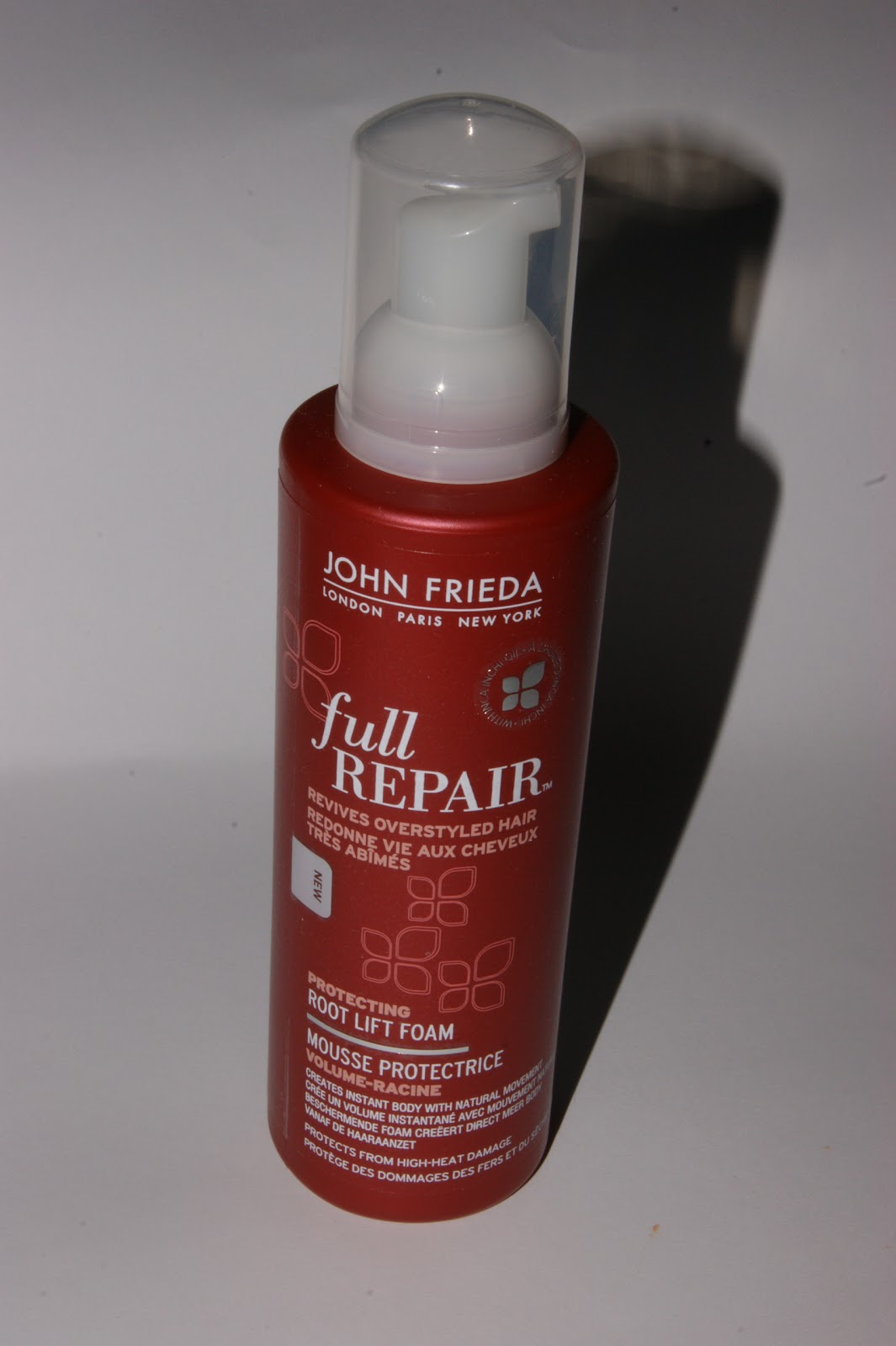 John Frieda Full Repair Root Lift Foam Review The Sunday Girl