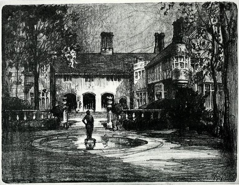 Half Pudding Half Sauce Entrance of the W. R. Coe Residence at Oyster