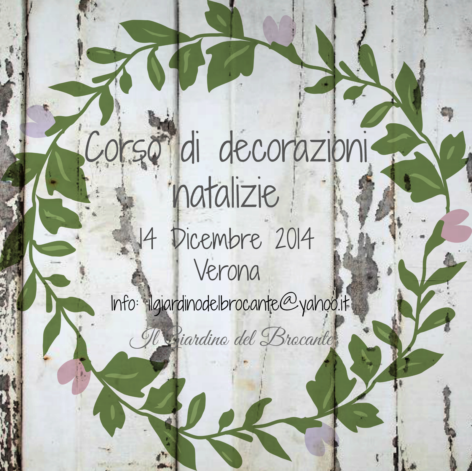 Il giardino del brocante: corso di decorazioni natalizie 14 ...