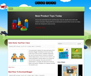 Blue Toys Blogger Template