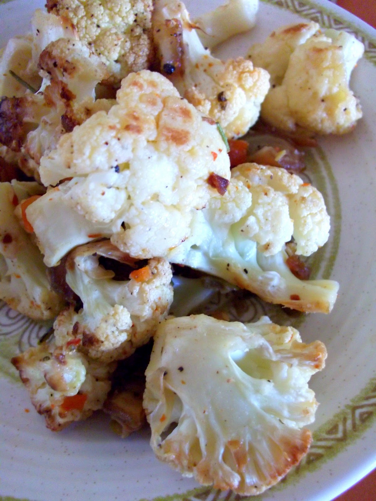 Julia's (Vegan) Kitchen Roasted Cauliflower with Dates, Olives