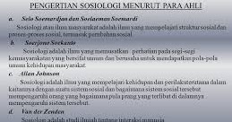 Pengertian Sosiologi Menurut Para Ahli Pay Pelajaran