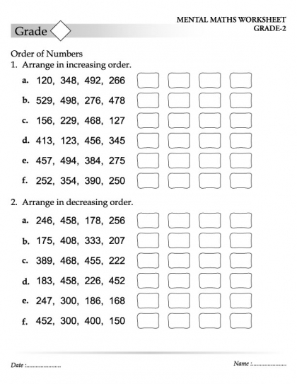 Maths worksheets homework ks2